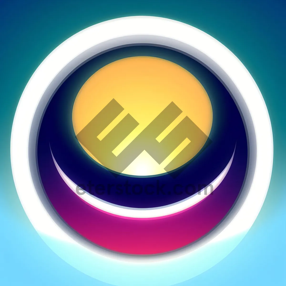 Picture of Shiny Circle Web Button Set