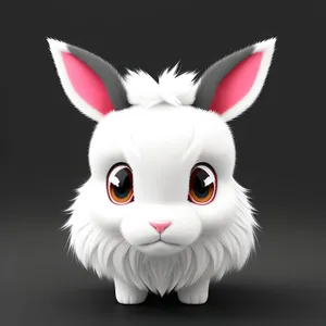 Cute Bunny Cartoon with Adorable Ears