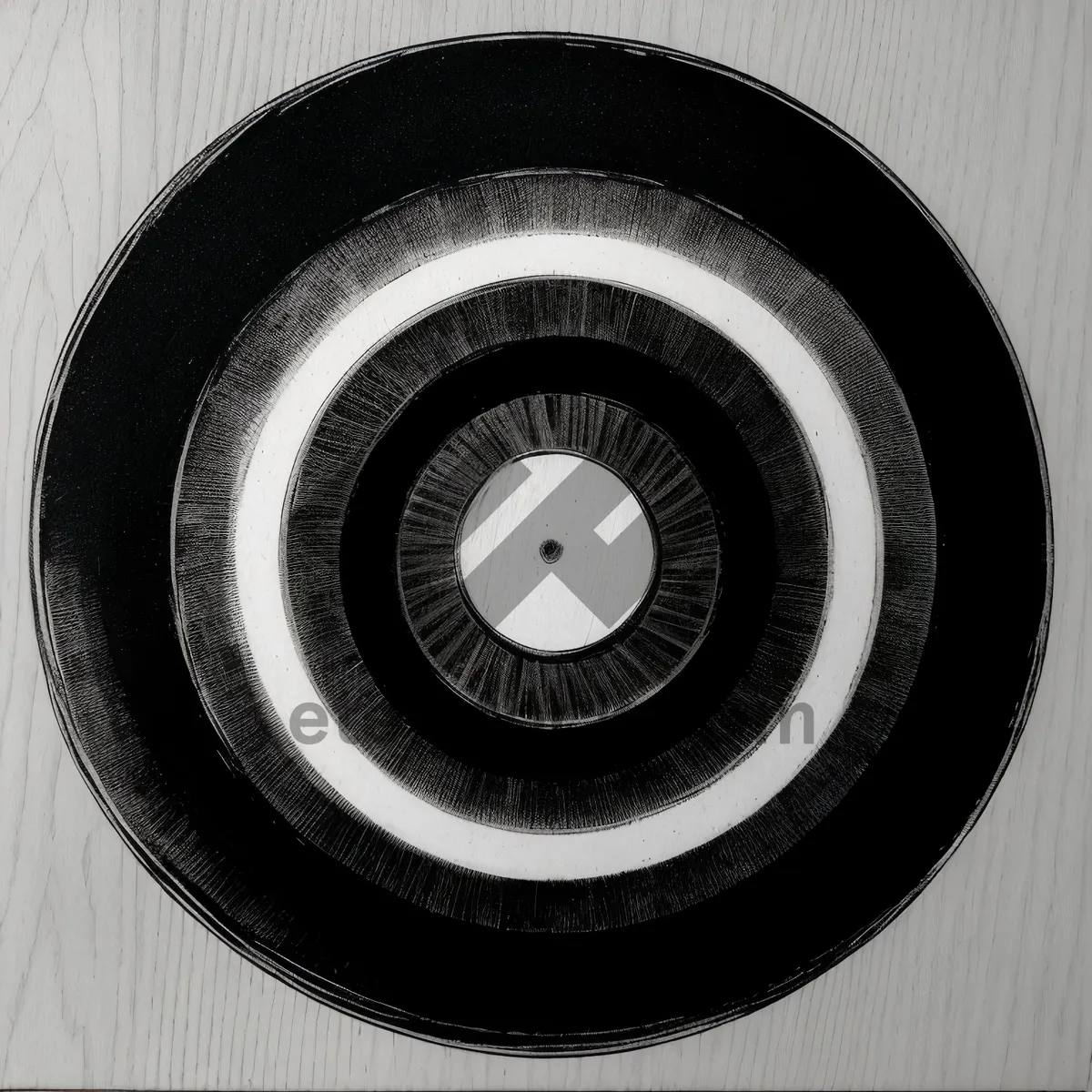 Picture of Sound Circle: Phonograph Record on Black Device