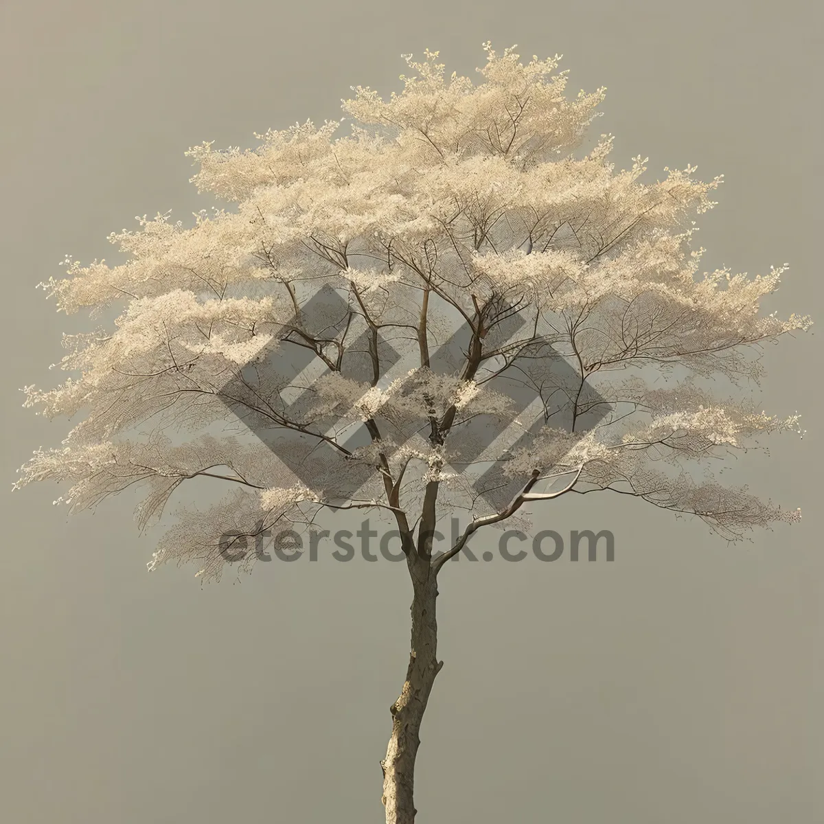 Picture of Winter Wonderland: Majestic trees reaching towards snowy skies