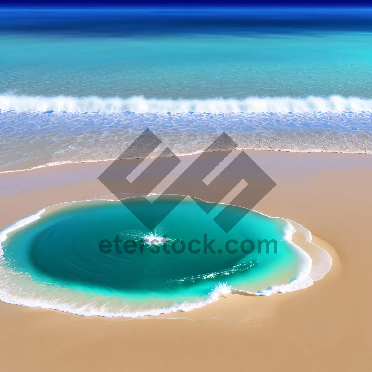 Picture of Crystal Clear Beach Bliss: Tropical Ocean Paradise
