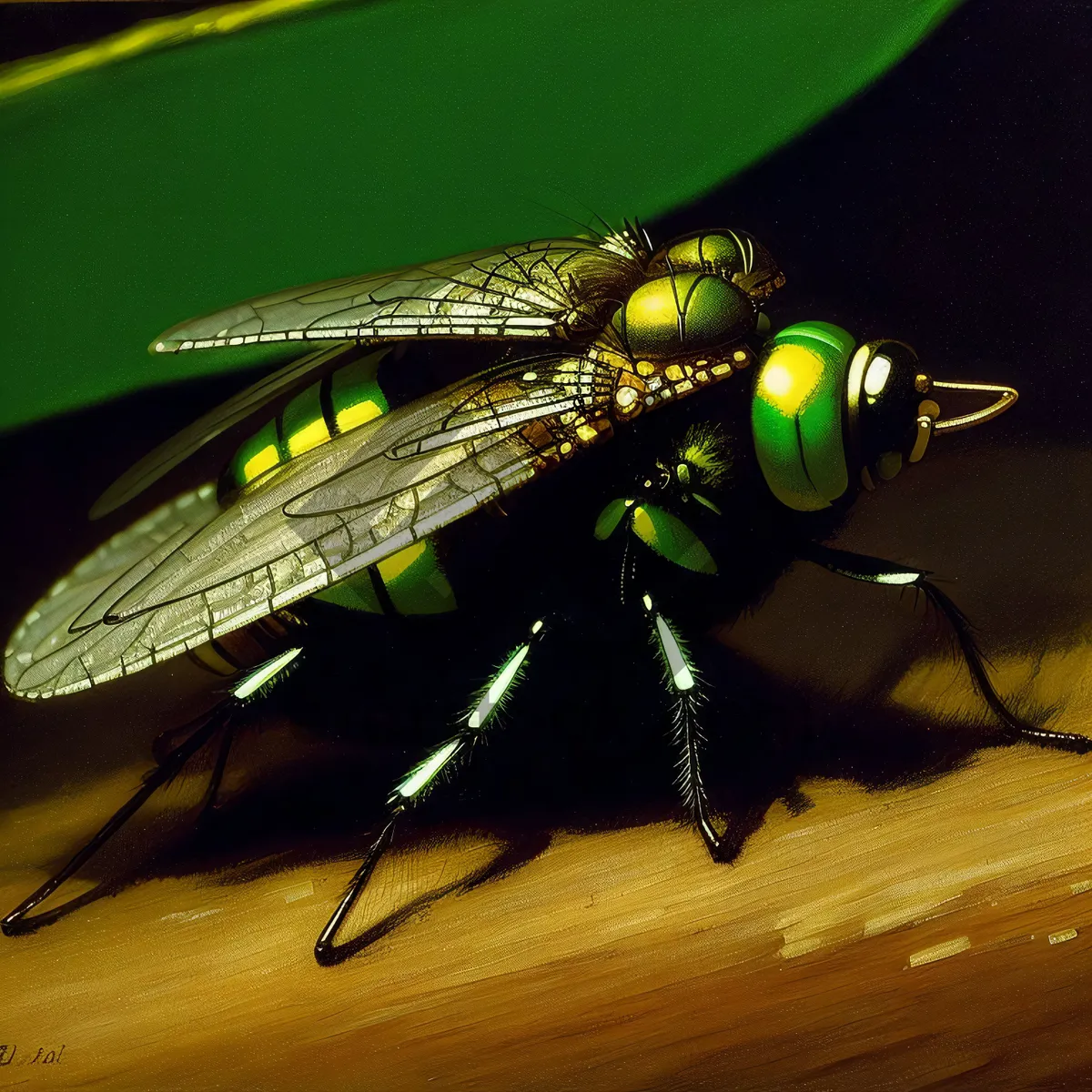 Picture of Vibrant Dragonfly Resting on Leaf"
(Note: The requested text should be a short name for an image, which is limited to 5-10 words and describes the image based on the provided tags.)