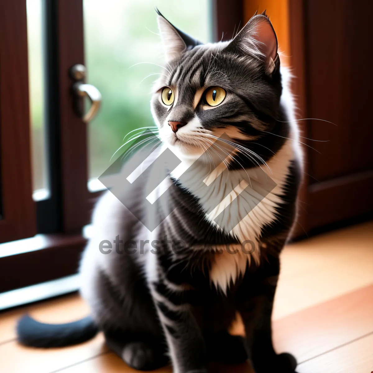 Picture of Adorable Tabby Kitty with Curious Eyes