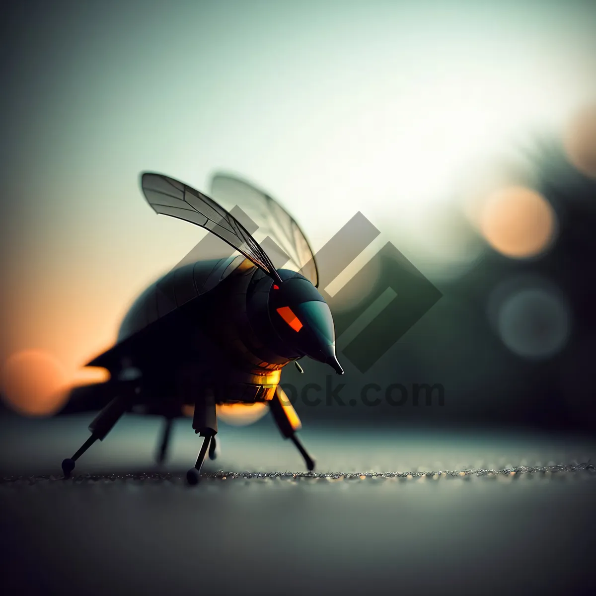 Picture of Ladybug on Leaf: Vivid Botanical Insect