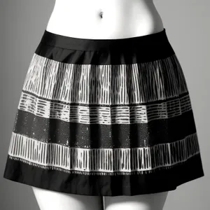 Stylish Tartan Miniskirt Fashion Portrait