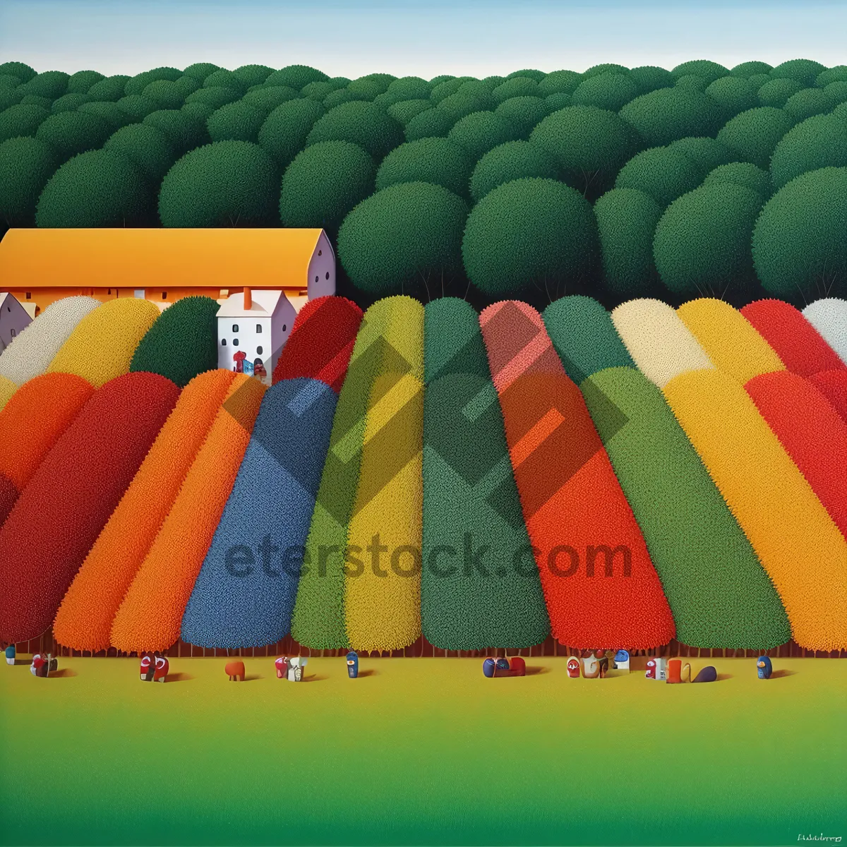 Picture of Vibrant Education: Colorful Crayon Art Design