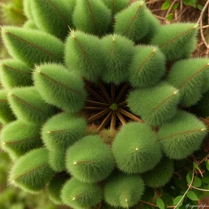 Prickly Desert Cactus with Edible Fruit