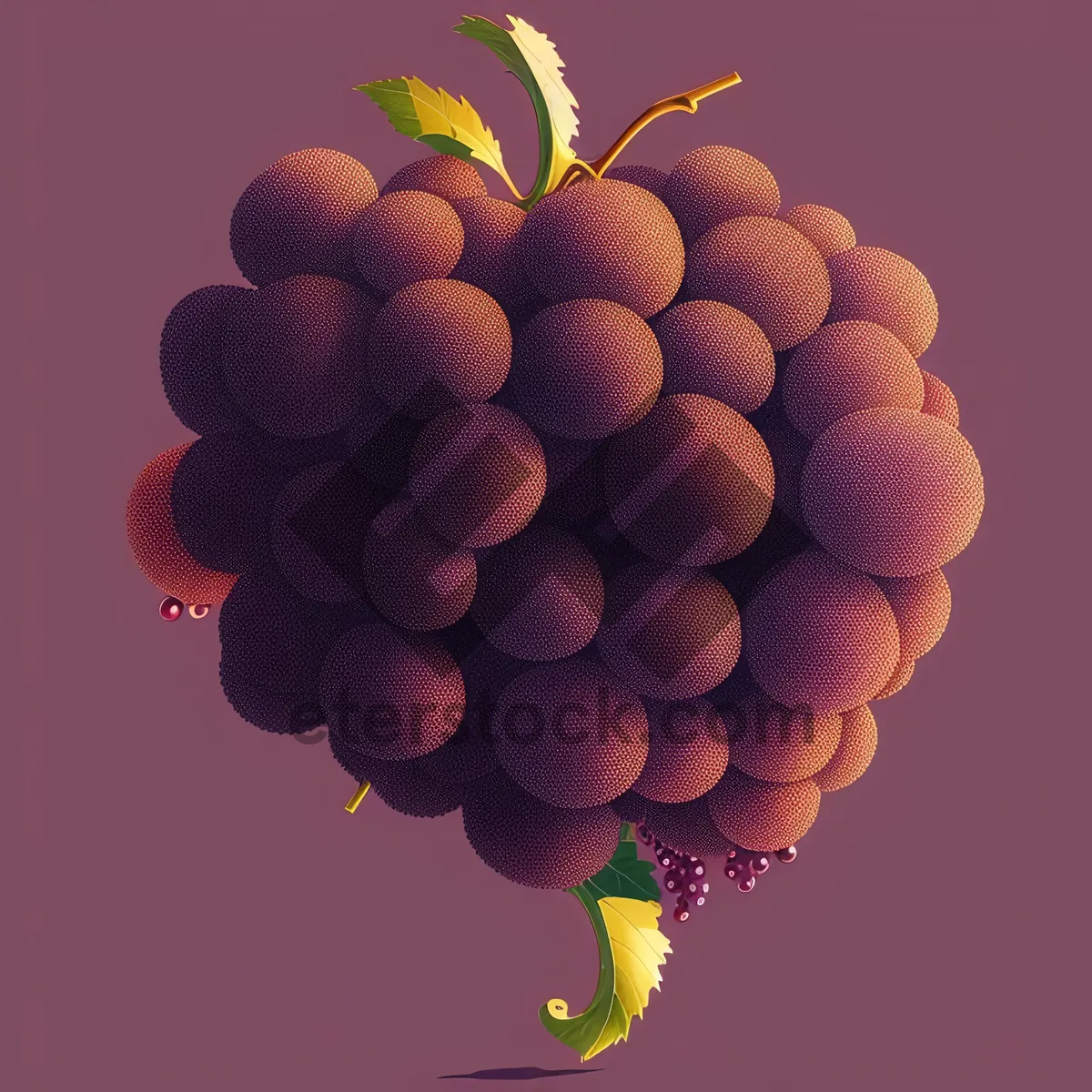 Picture of Ripe Grape Bunch Closeup - Delicious and Vibrant