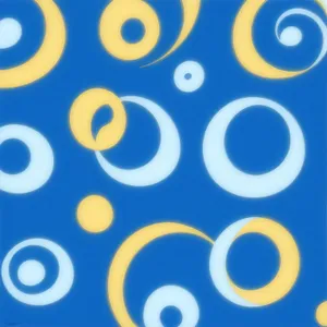 Shiny Retro Polka Dot Circle Pattern