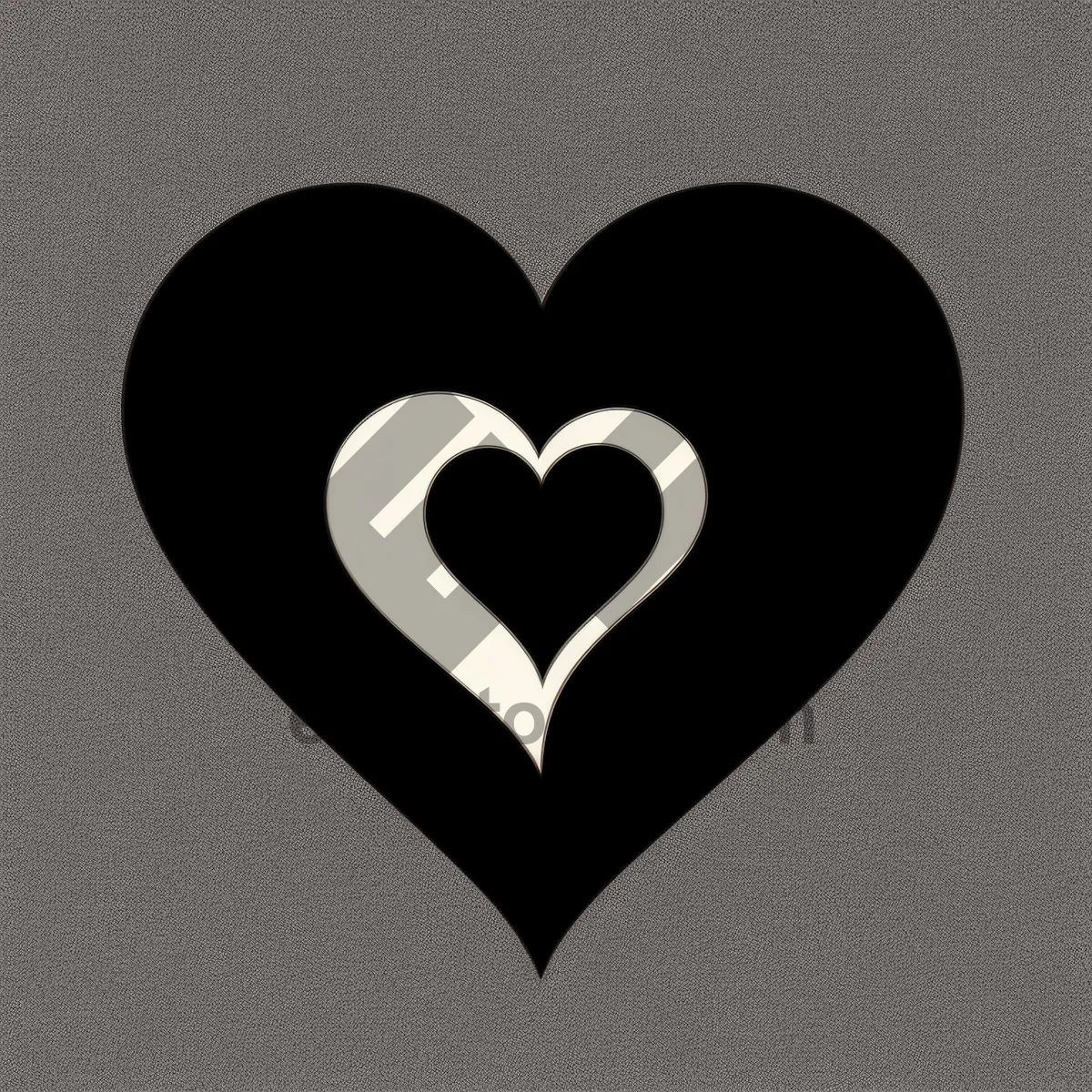 Picture of Romantic Heart Stencil - Love, Symbol, Damask