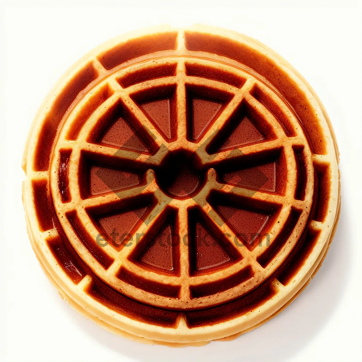 Picture of Circular 3D Symbol Icon Design with Handicraft Button Sign