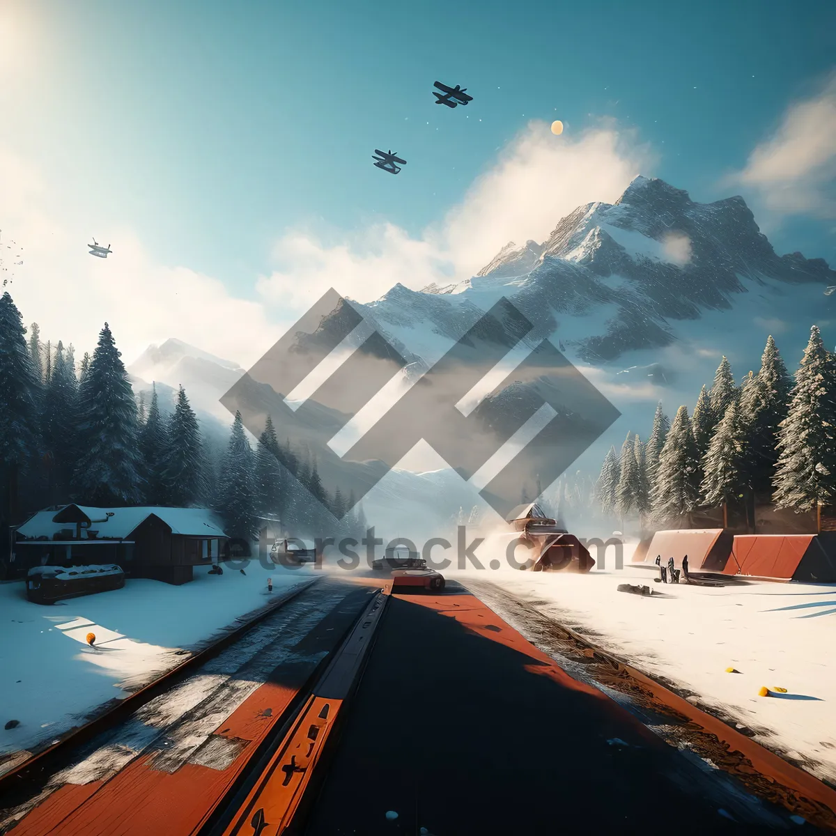 Picture of Majestic Alpine Winter Wonderland