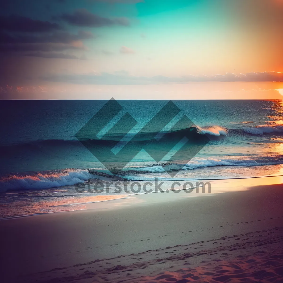 Picture of Serenity at Sunset: Beach Bliss