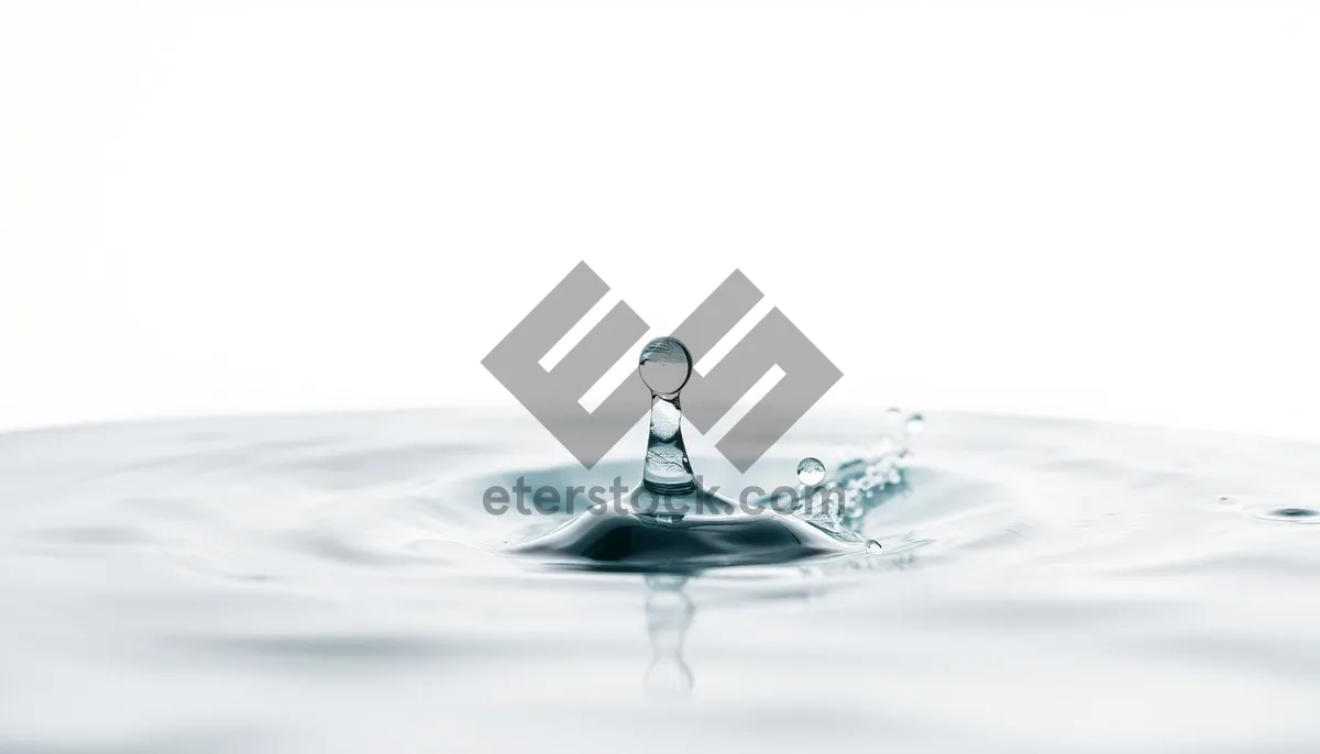 Picture of Crystal Clear Water Splash with Bubbles