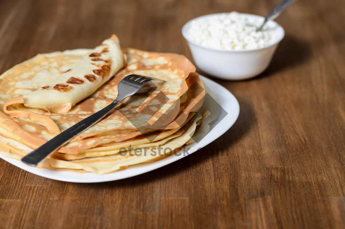 Picture of Delicious Gourmet Dessert Plate with Cheese and Cake