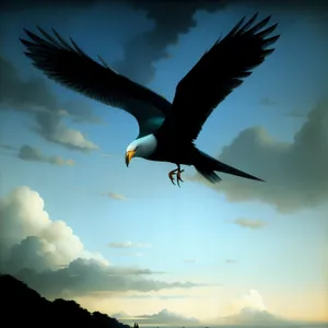 Soaring Free: Majestic Bald Eagle in Flight