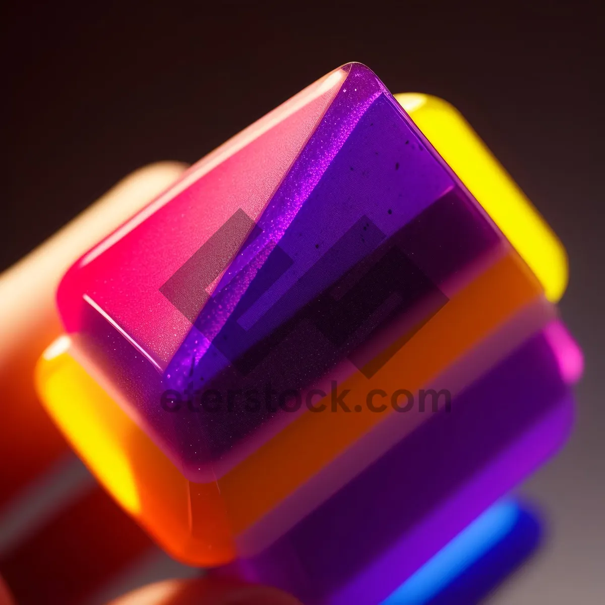 Picture of Vibrant LED Highlighter on Colorful Graphic Design