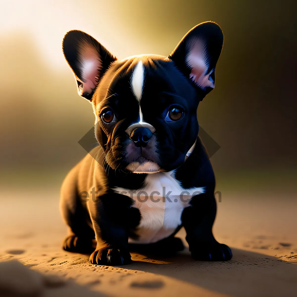 Picture of Irresistible Bulldog Puppy - Faithful Purebred Canine Companion