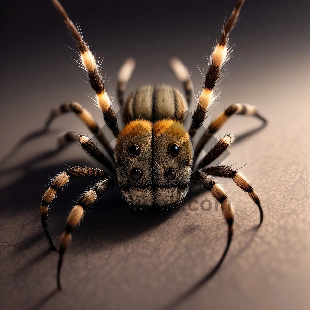 Picture of Wild Tarantula - Close-up of Hairy and Dangerous Arachnid