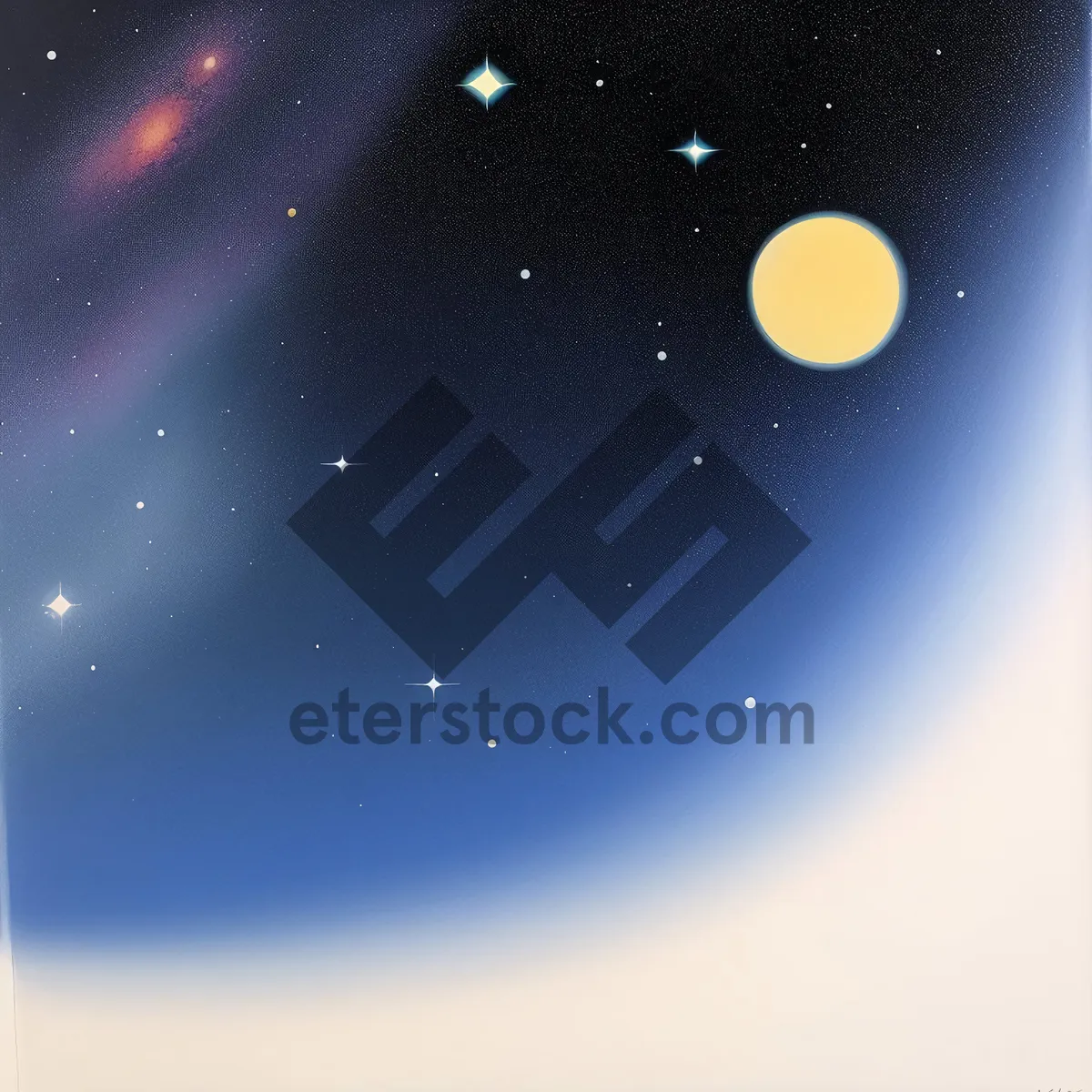 Picture of Starry Night Galaxy: Celestial Bliss in Cosmos
