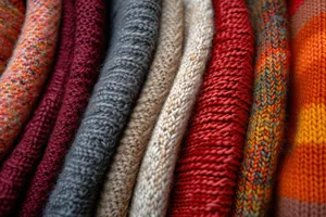 Colorful Wool Textured Fastener Cloth