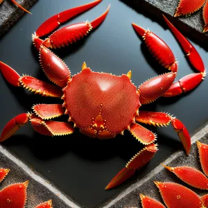 Ocean delicacy: Rock Crab Shellfish - Gourmet Seafood