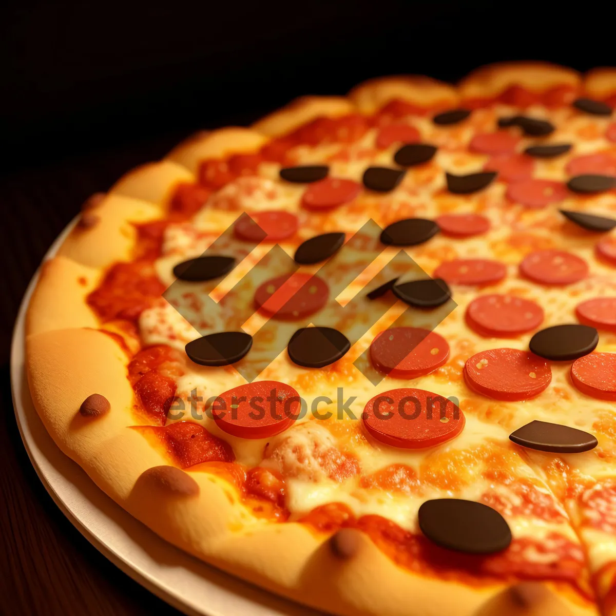 Picture of Delicious Pepperoni Pizza - Tasty Gourmet Meal