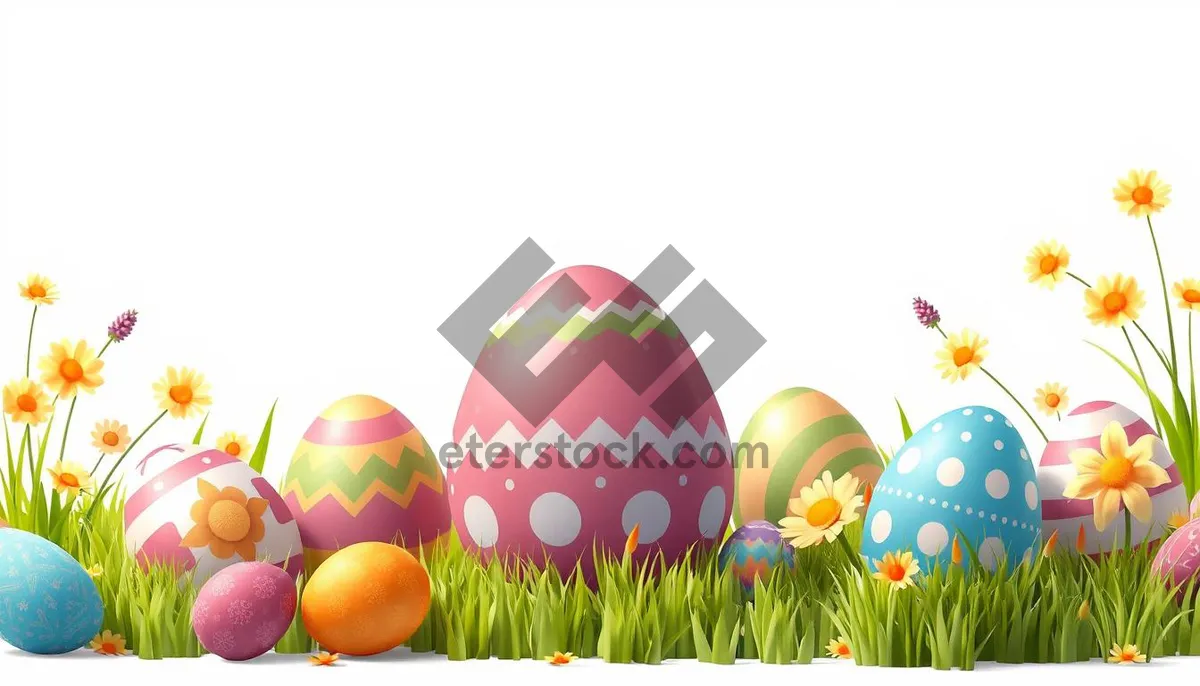 Picture of Colorful Easter Egg Party Decoration Design - Fun Celebration