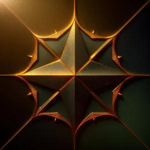 Soothing Geometric Gem Backdrop: Modern 3D Fractal Art