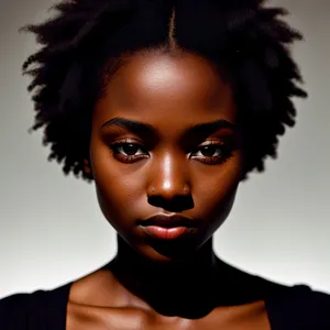 Stunning Afro Beauty with Sensual Gaze