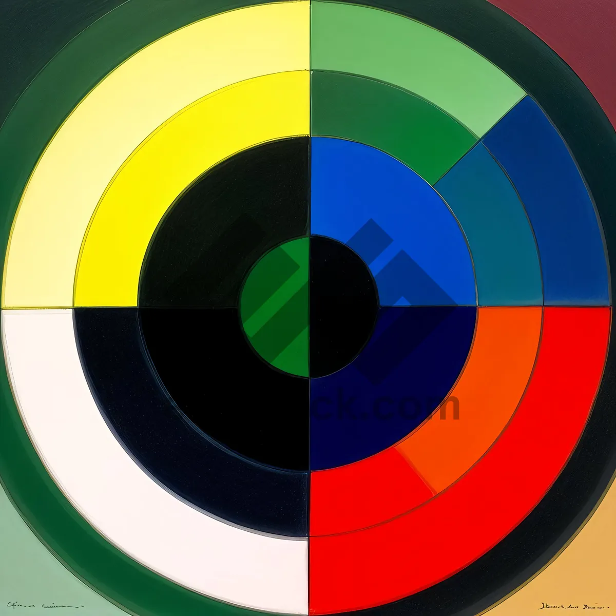 Picture of 3D Round Icon Design: Circle Bend Symbol