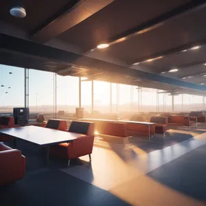 Modern Interior: Elegant Hallway with Stylish Furniture