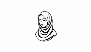 Black Cartoon Housewife Clip Art Drawing