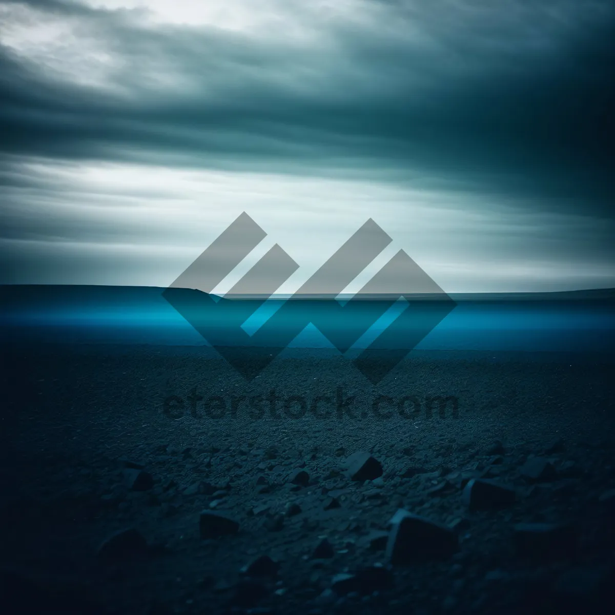 Picture of Serene Sunset over Ocean Shoreline