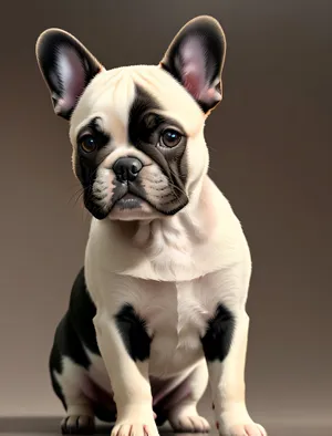 Wrunkly Bulldog Portrait