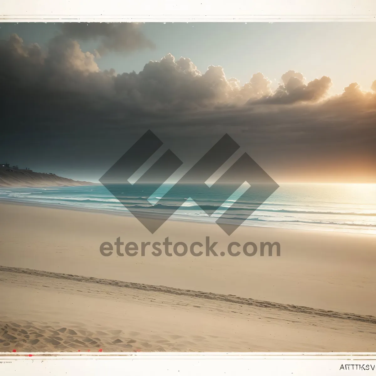 Picture of Paradise Beach: Serene Coastline with Turquoise Waves