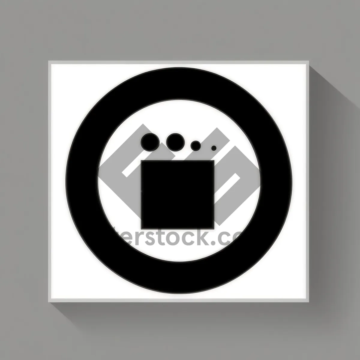 Picture of Shiny Black Metallic Web Button Icon