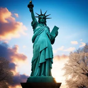 Monumental Liberty: Iconic Skyline Symbolizing Freedom