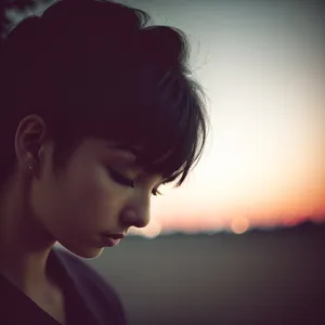 Breathtaking Brunette Model with Enchanting Gaze