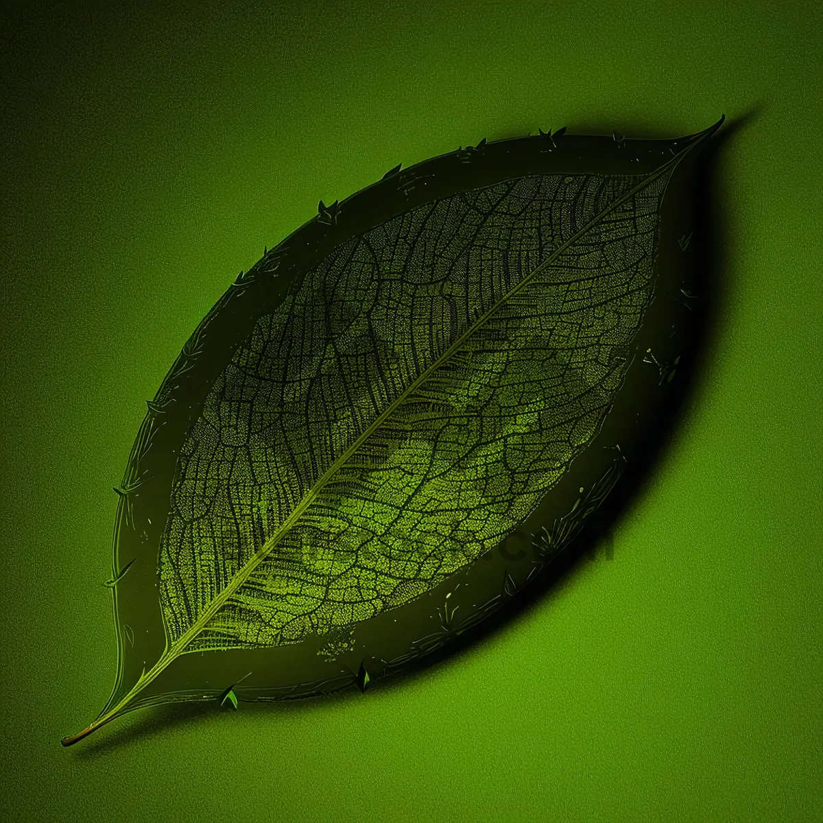 Picture of Garden Lacewing in Close-up Leaf Environment