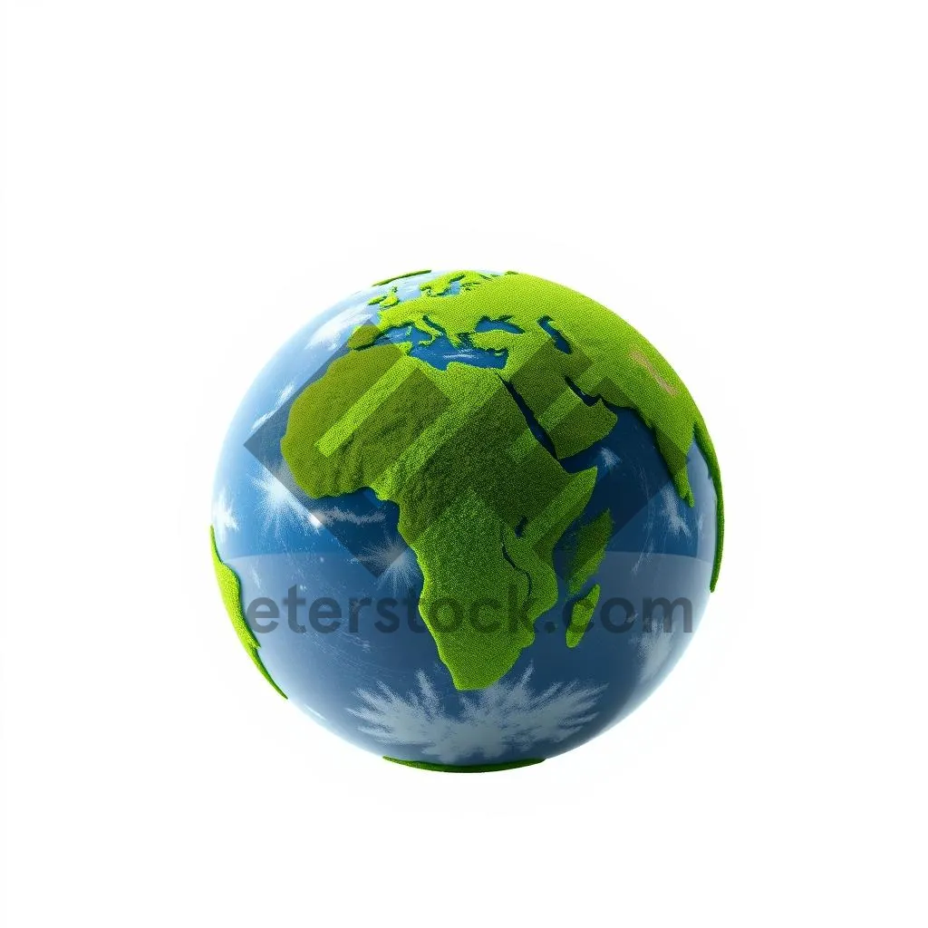 Picture of Global Earth Icon Sphere Planet Map