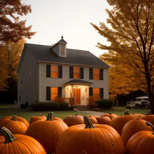 Festive Fall Harvest Pumpkin Decoration