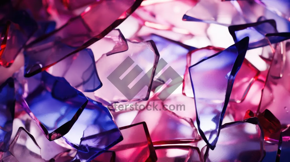 Picture of Abstract Fractal Motion Design in Pink and Lilac