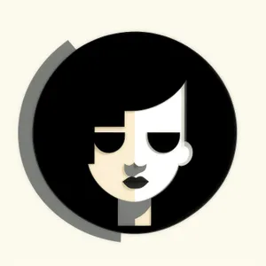 Glossy Round Black Web Button Set