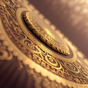 Golden Wealth: Close-up of Dollar Bills and Bangles