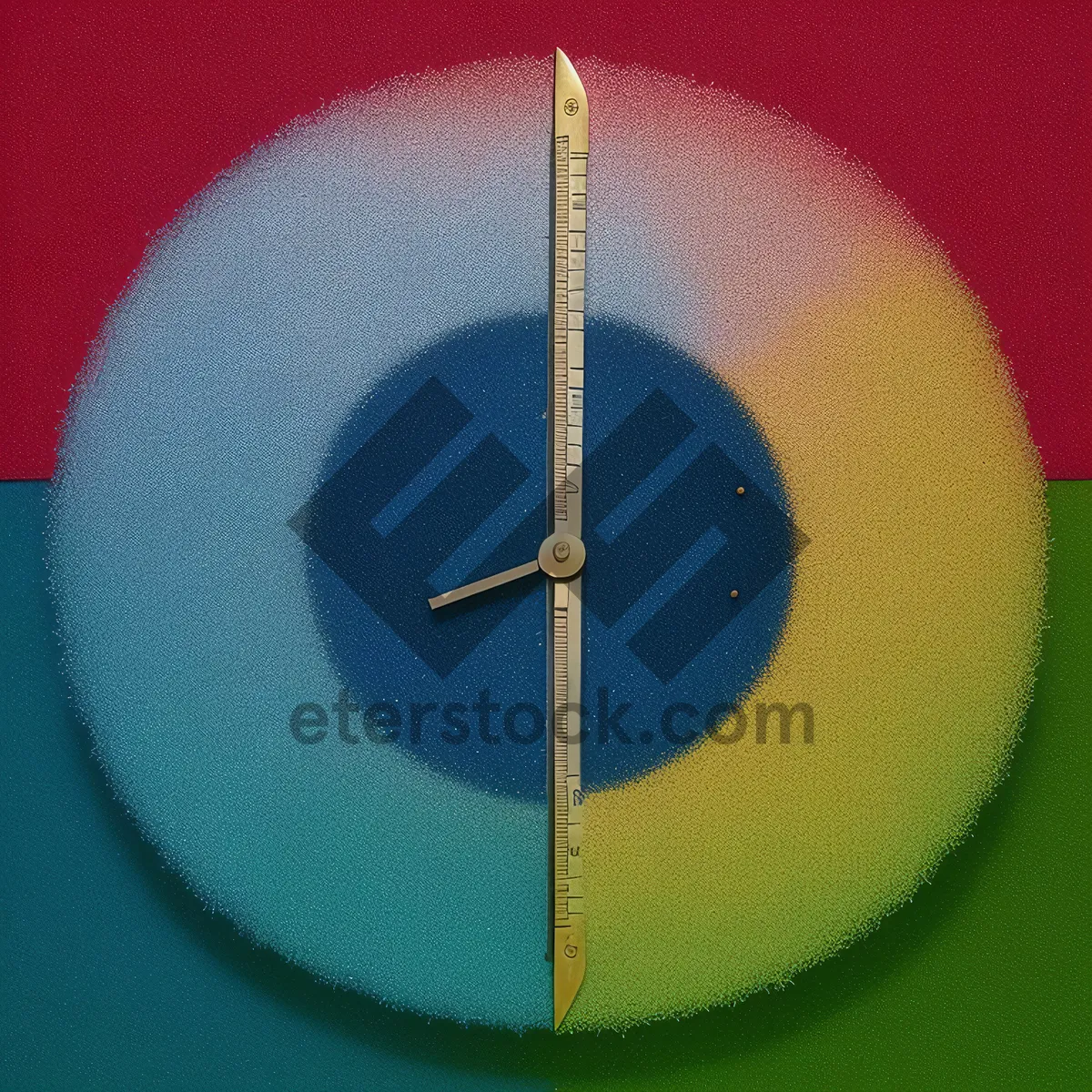 Picture of Analog Wall Clock with Pendulum - Time Indicator Device