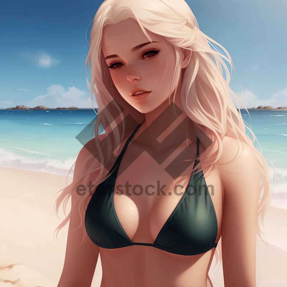 Picture of Stunning Beach Babe in Bikini