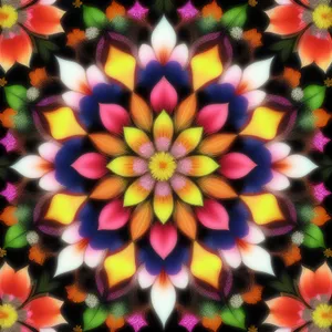 Vibrant Pinwheel Pattern in Colorful Celebration.