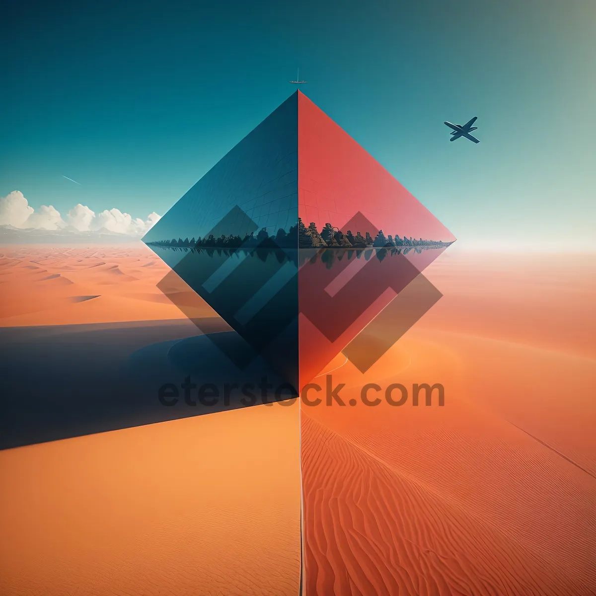 Picture of Mystic Desert Symbol: Pyramid Dune Graphic Design
