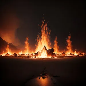 Fiery Inferno: A Powerful and Dangerous Blaze